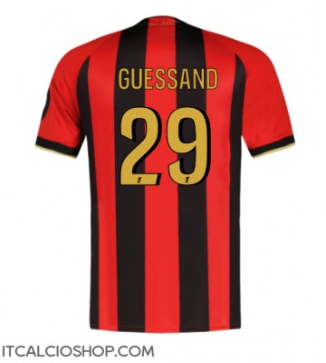 OGC Nice Evann Guessand #29 Prima Maglia 2024-25 Manica Corta